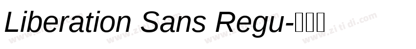 Liberation Sans Regu字体转换